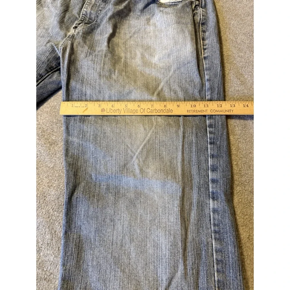 ENYCE Jeans Men's 42x31 Raw Hem Y2K 90's Denim Baggy Wide Leg Skater Grunge